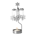 Snowstar Tea Light Carousel, Silver (8600803377439)