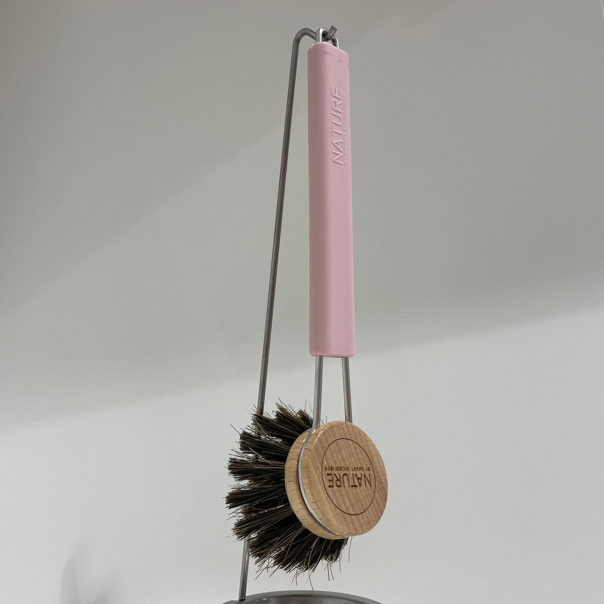 Smart Nature Dish Brush Horse Hair, Pink (9161411297567)