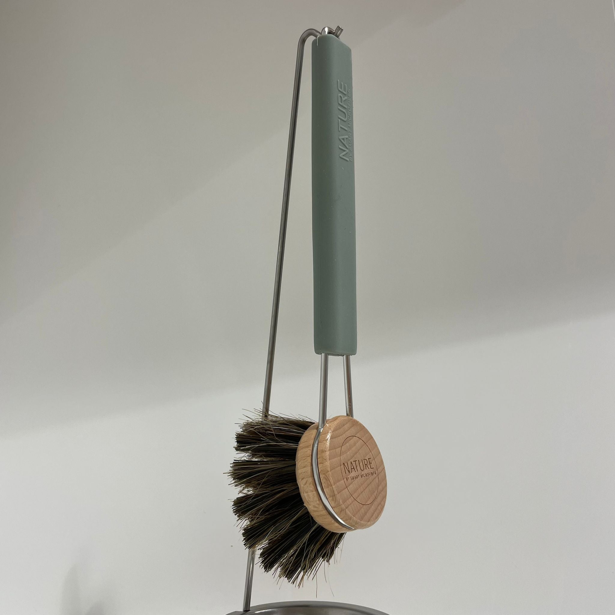 Smart Dish Brush Horse Hair, Green (9161316958495)