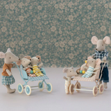 Maileg Stroller for Baby Mouse, Rose (8239895150879)