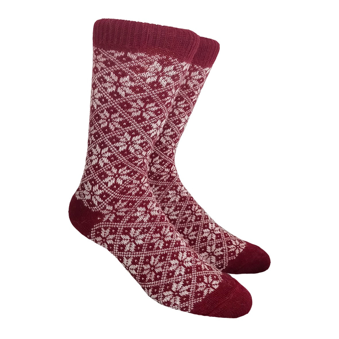 Norwool Wool Socks Small Ice Star, Red-White (9400353784095)