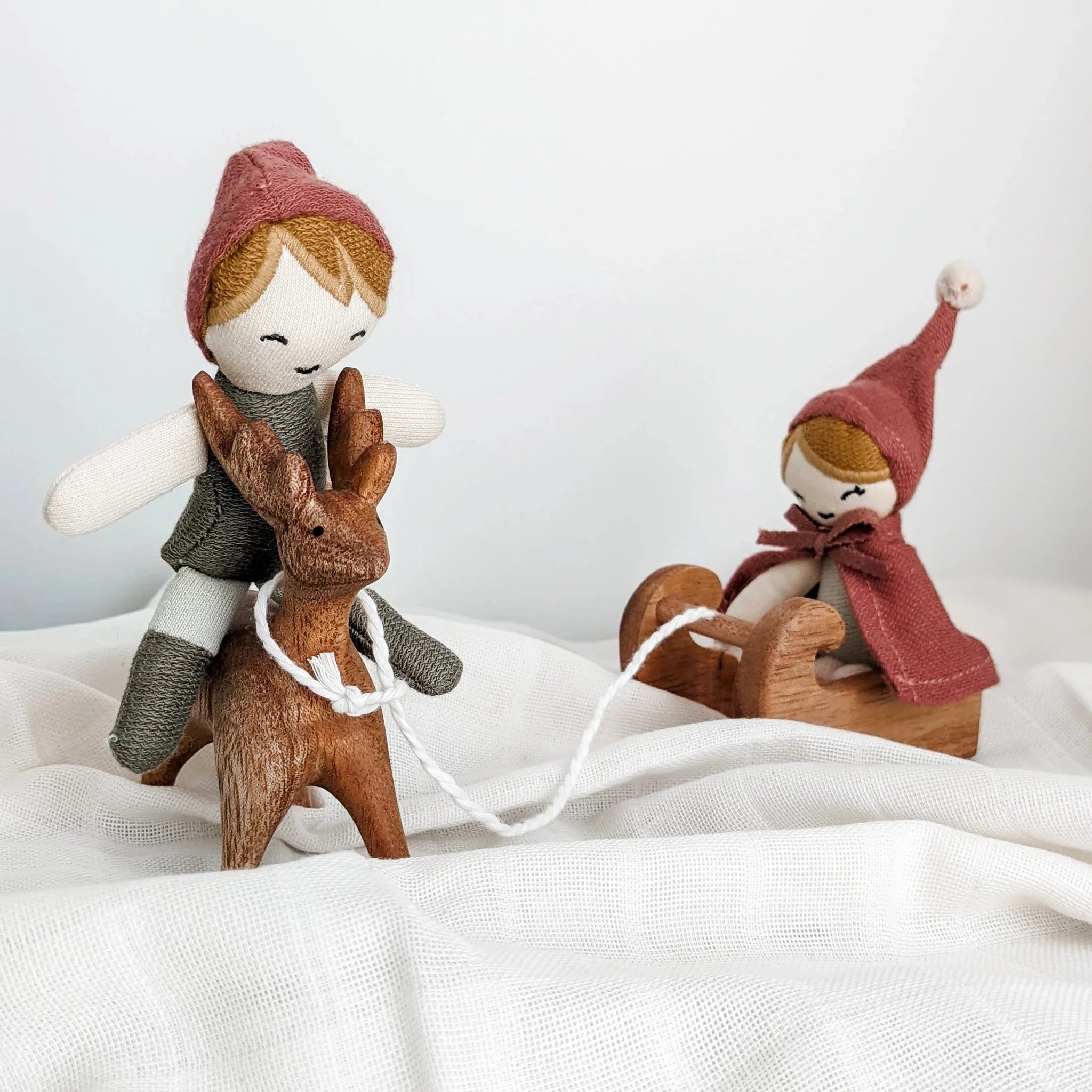 Fabelab Christmas Pocket Friend, Elf Boy, 14cm (8745687253279)