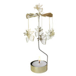 Flying Angel Tea Light Carousel, Gold, 24cm (8605535142175)