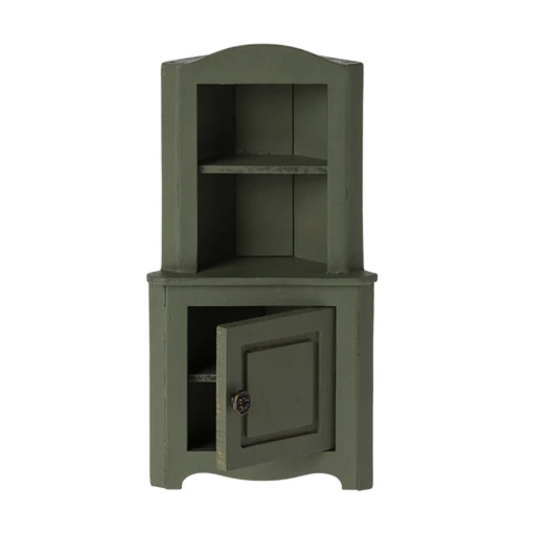 Maileg Corner Cabinet Mouse, Dark Green (9359369830687)