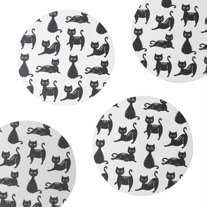 Cat Family Coasters Set of 4 (9443261710623)