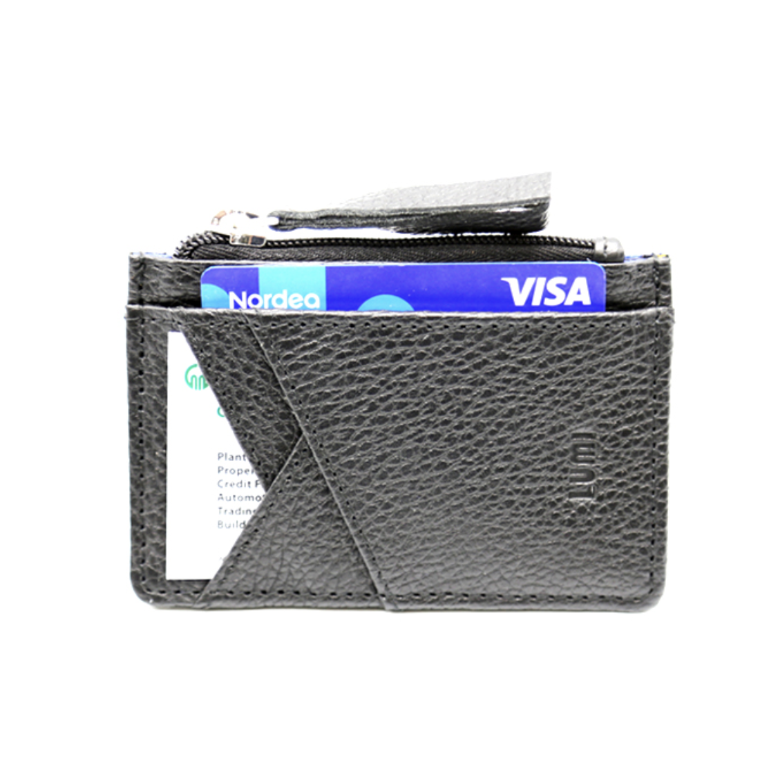 Lumi Cilla Card Holder with Zip, Black (10059341627679)