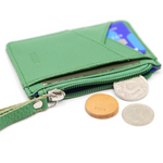 Lumi Cilla Card Holder with Zip, Green (10059341758751)