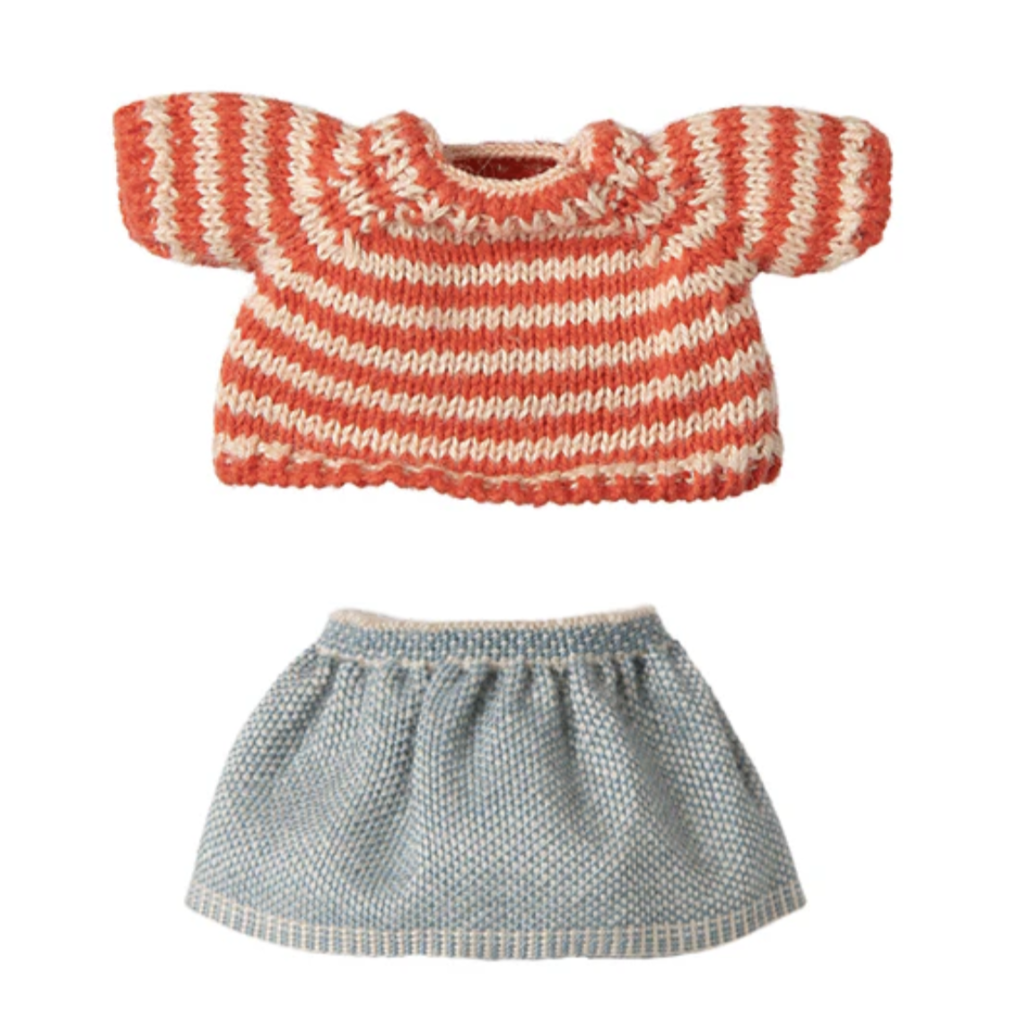 Maileg Knitted Sweater and Skirt Big Sister Mouse PRE-ORDER (10038958915871)