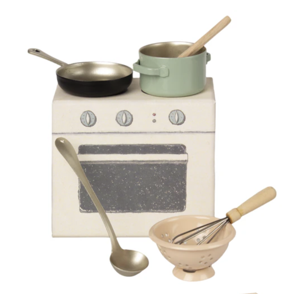 Maileg Cooking Set with Utensils (9436365357343)