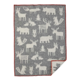 Klippan Forest 100% Wool Baby Blanket, Grey (10066511462687)