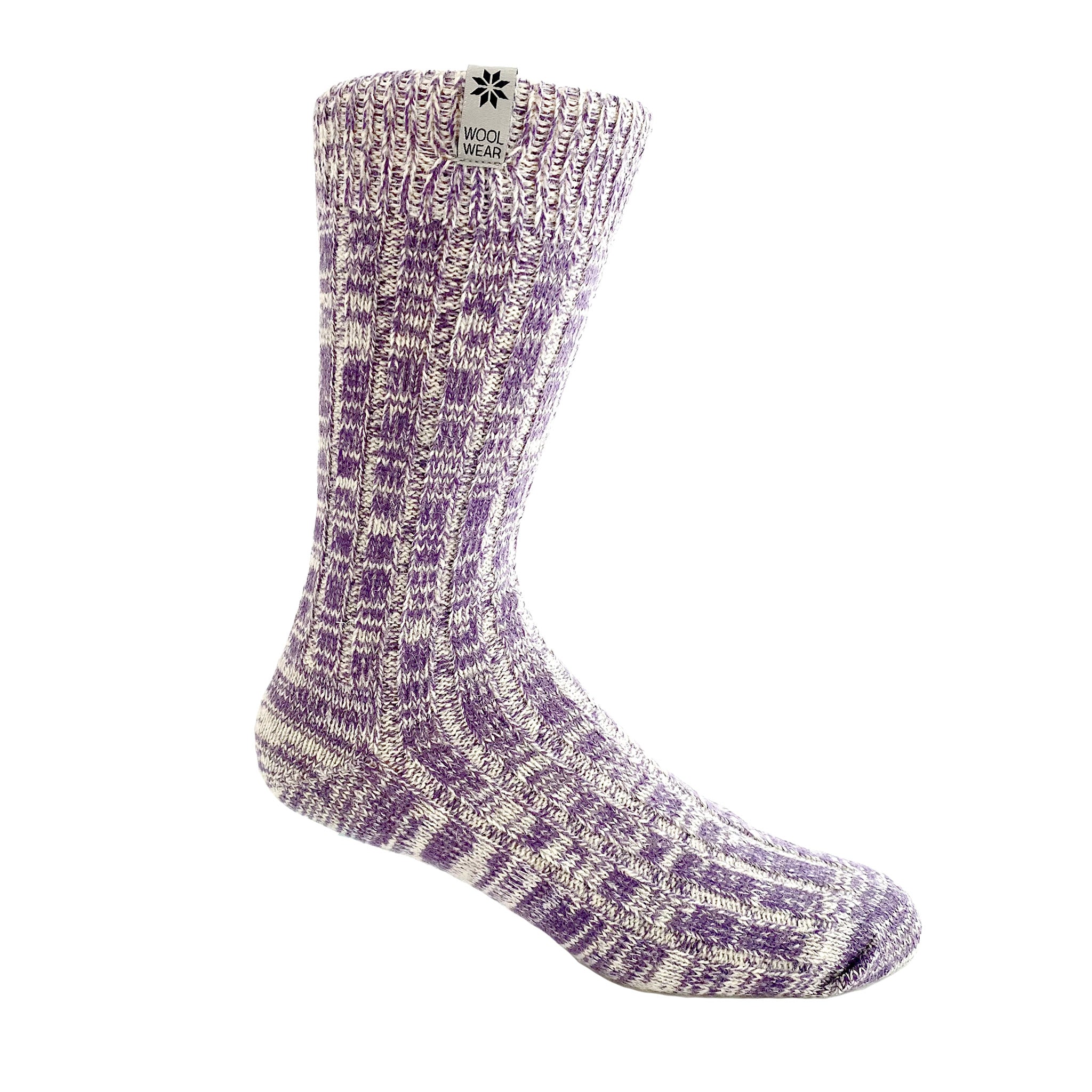 Womens Denmark Wool Socks 2-Pack Gift Box, Pink-Purple (8325992055071)