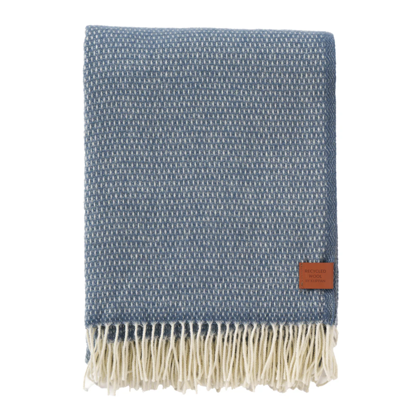 Klippan Premium Hugo 100% Merino Throw, Dusty Blue (10064193388831)