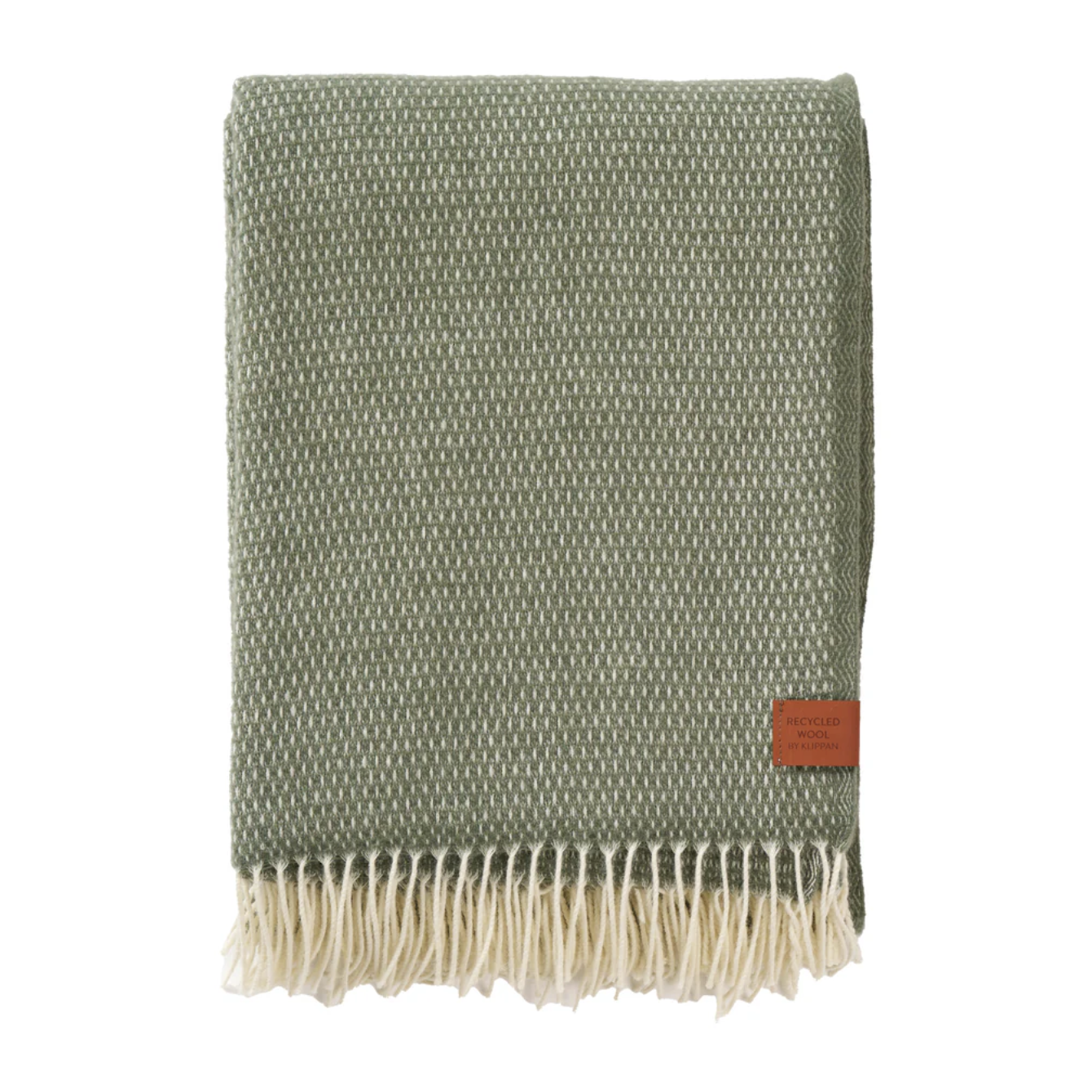 Klippan Premium Hugo 100% Merino Throw, Dusty Green (10064193421599)