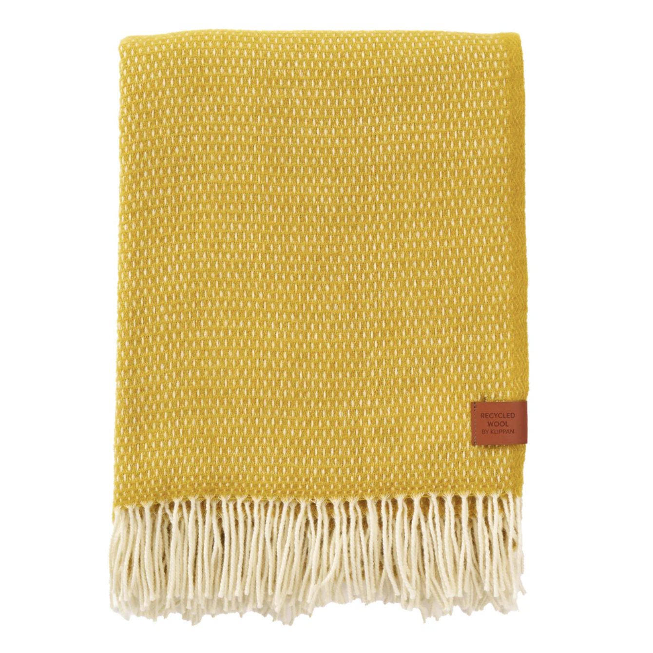 Klippan Premium Hugo 100% Merino Wool Throw, Saffron (10064193487135)