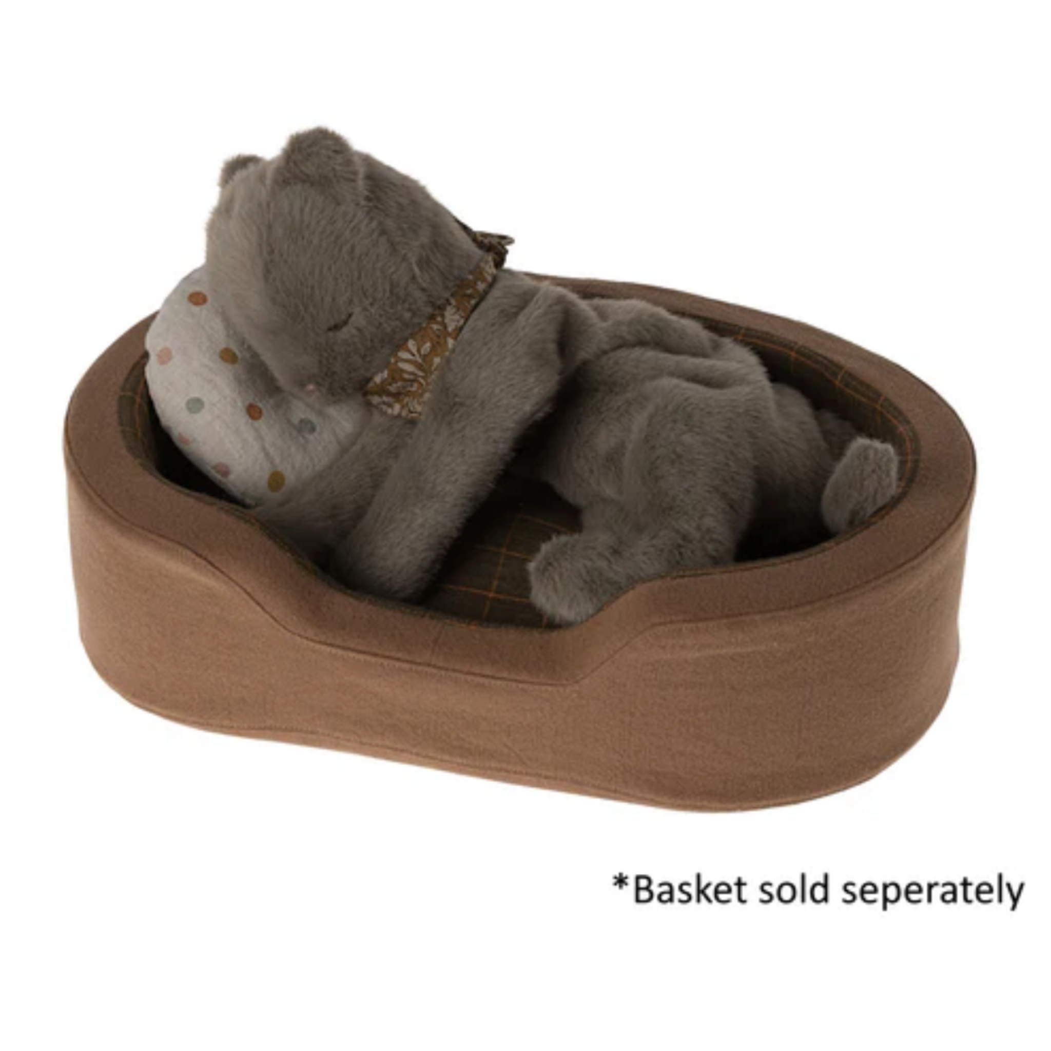 Maileg Kitten Plush, Earth Grey (9359365275935)