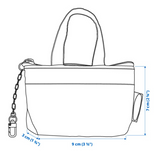 Ikea Knolig Mini Blue Bag Keyring (9493909078303)