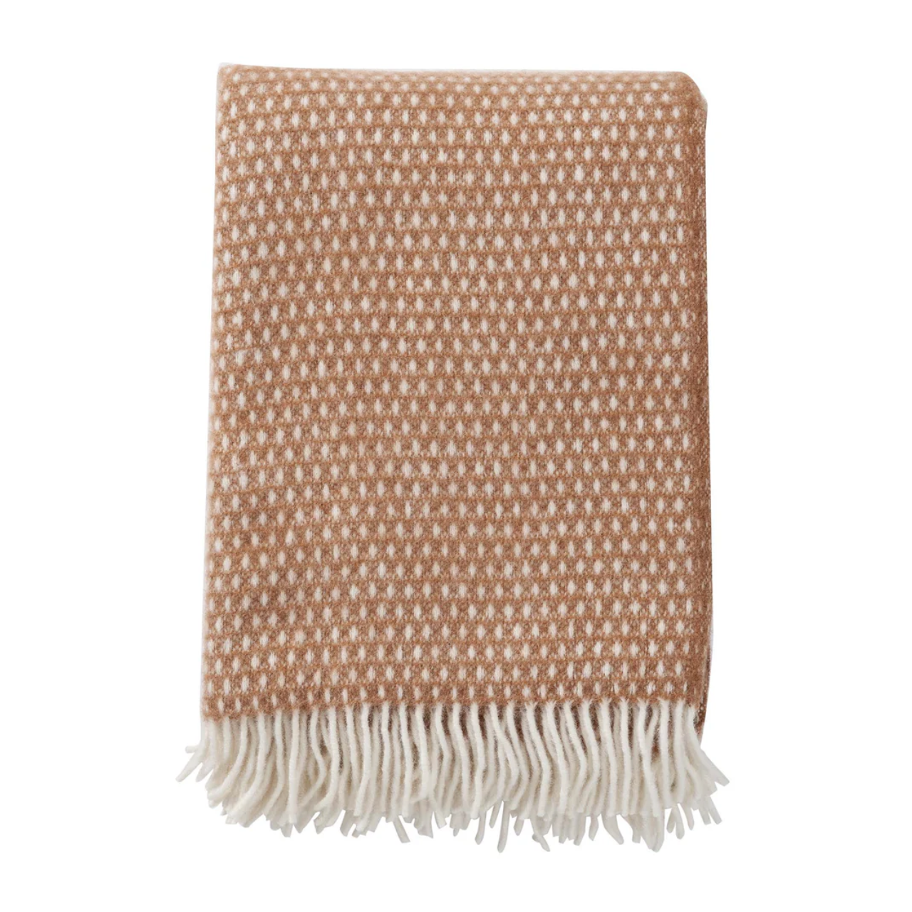 Klippan Knut 100% Wool Throw, Nougat (10066525520159)