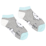 Moomintroll Women's Ankle Socks, Grey (9536792920351)