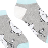 Moomintroll Women's Ankle Socks, Grey (9536792920351)