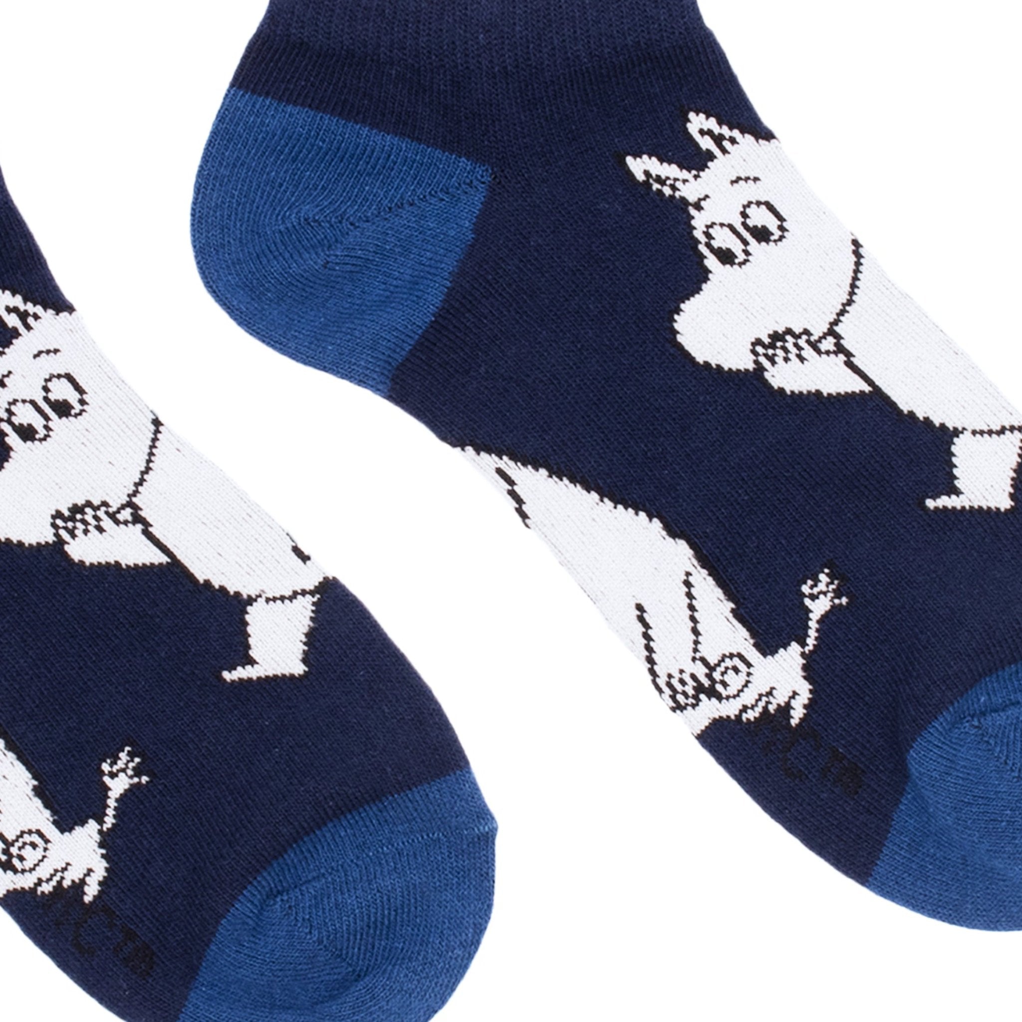 Moomintroll Wondering Men's Ankle Socks, Navy (9536749764895)