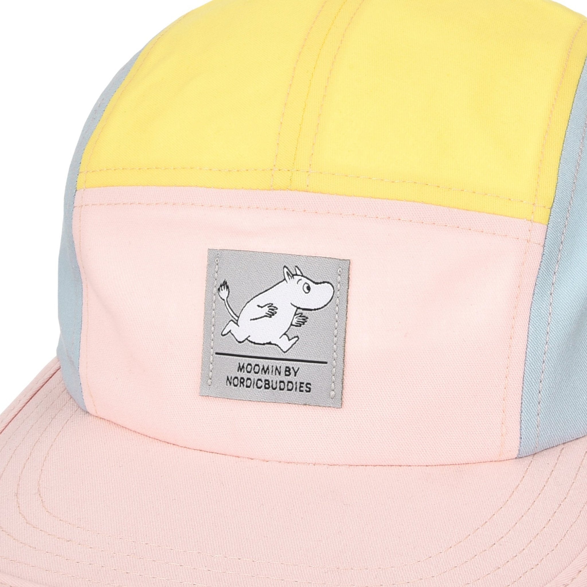 Moomintroll Five Panel Retro Cap, Multicolor/Light Pink (9538491810079)