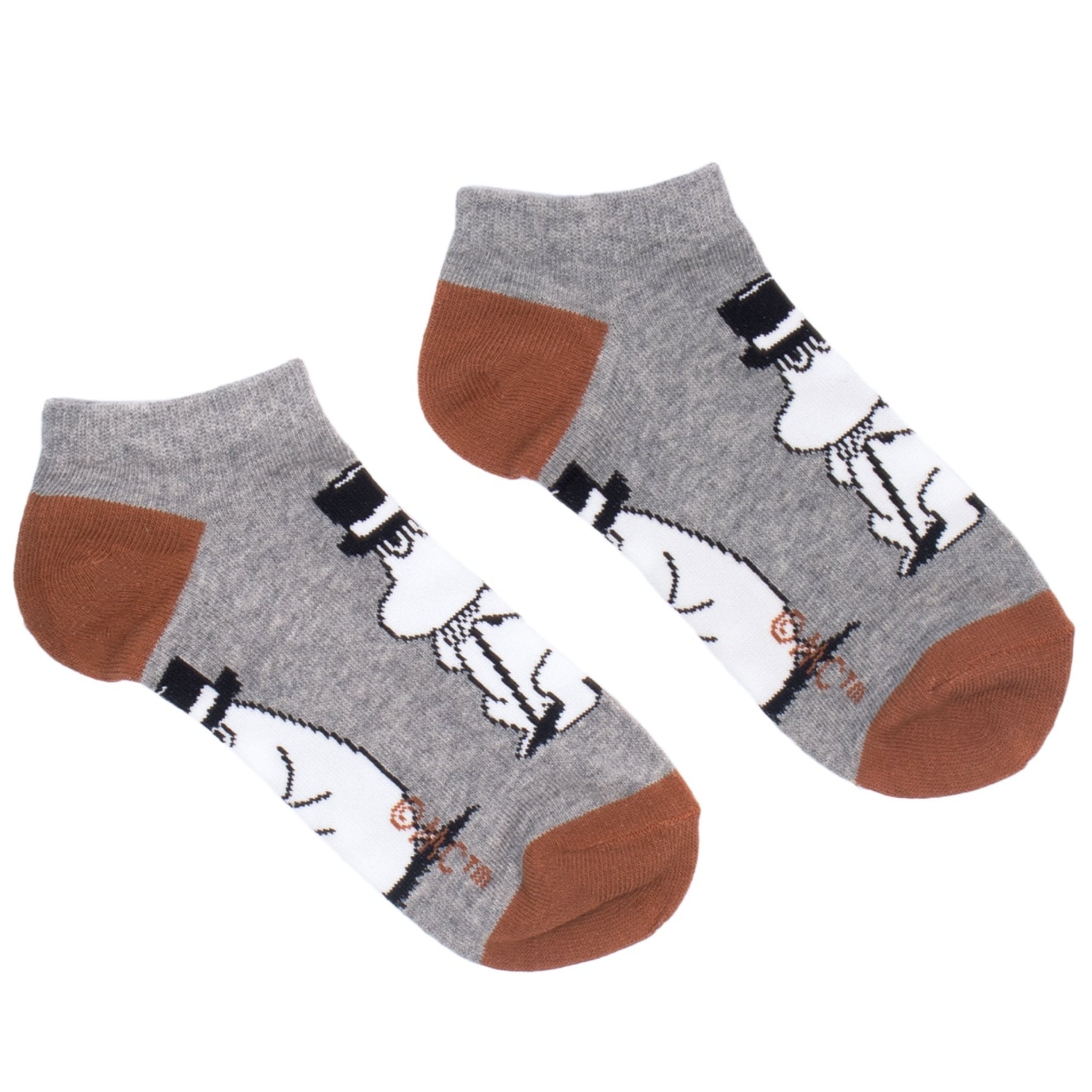 Moominpappa Wondering Men's Ankle Socks, Grey (9536751075615)