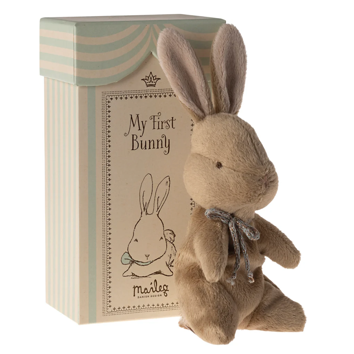 Maileg My First Bunny, Brown (8941197099295)