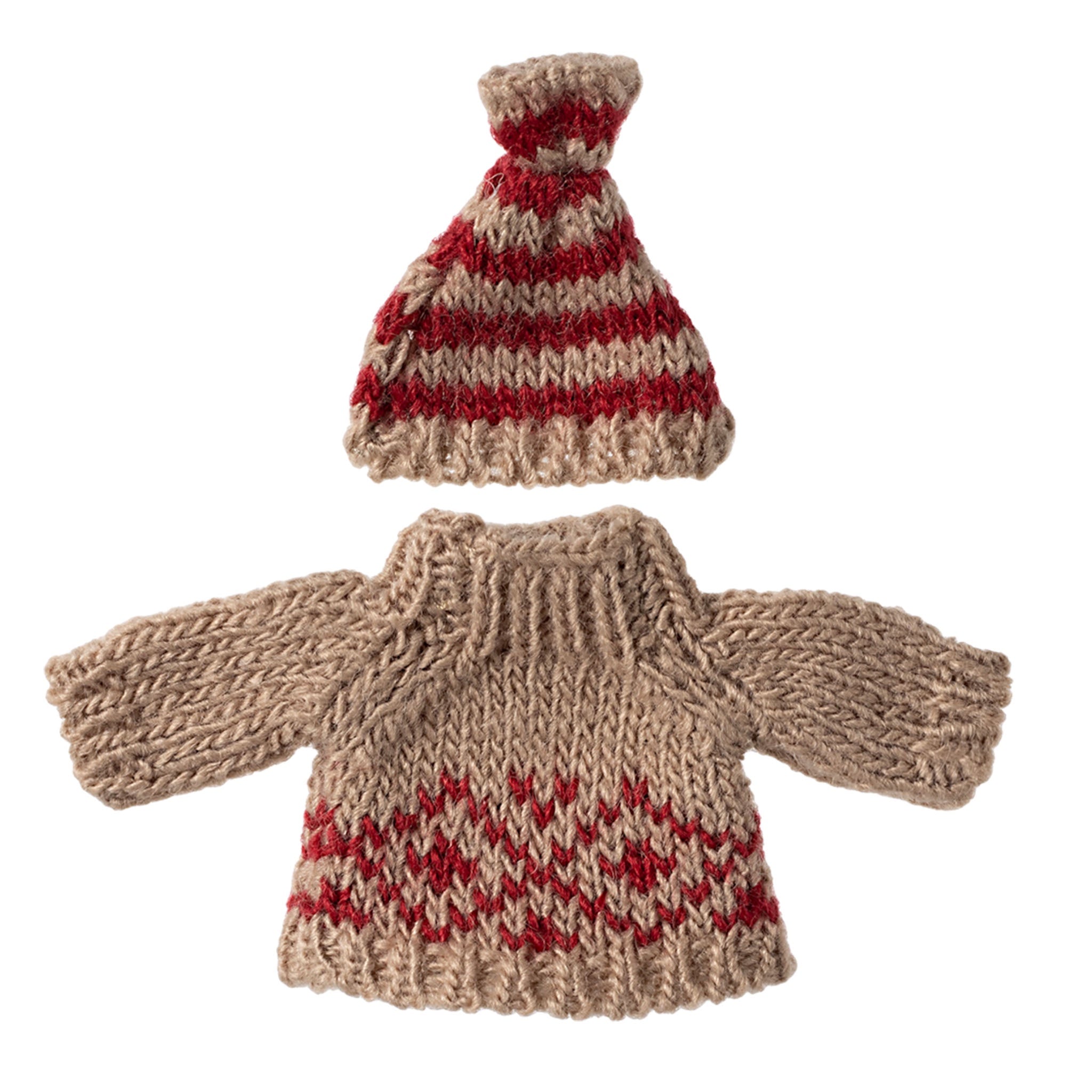 Maileg Knitted Sweater and Hat for Mum Mouse ETA November 2024 (9388645679391)