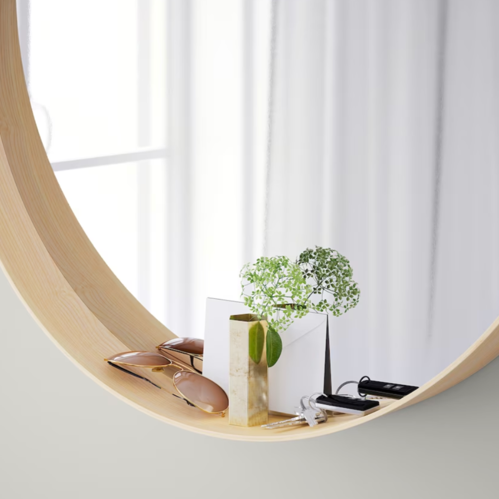 Ikea Stockholm Mirror, 80cm, Ash Veneer (4247877451841)