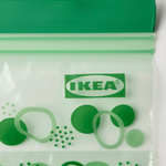 Ikea Istad Zip-Lock Bag, Green 0.3L (8774793003295)