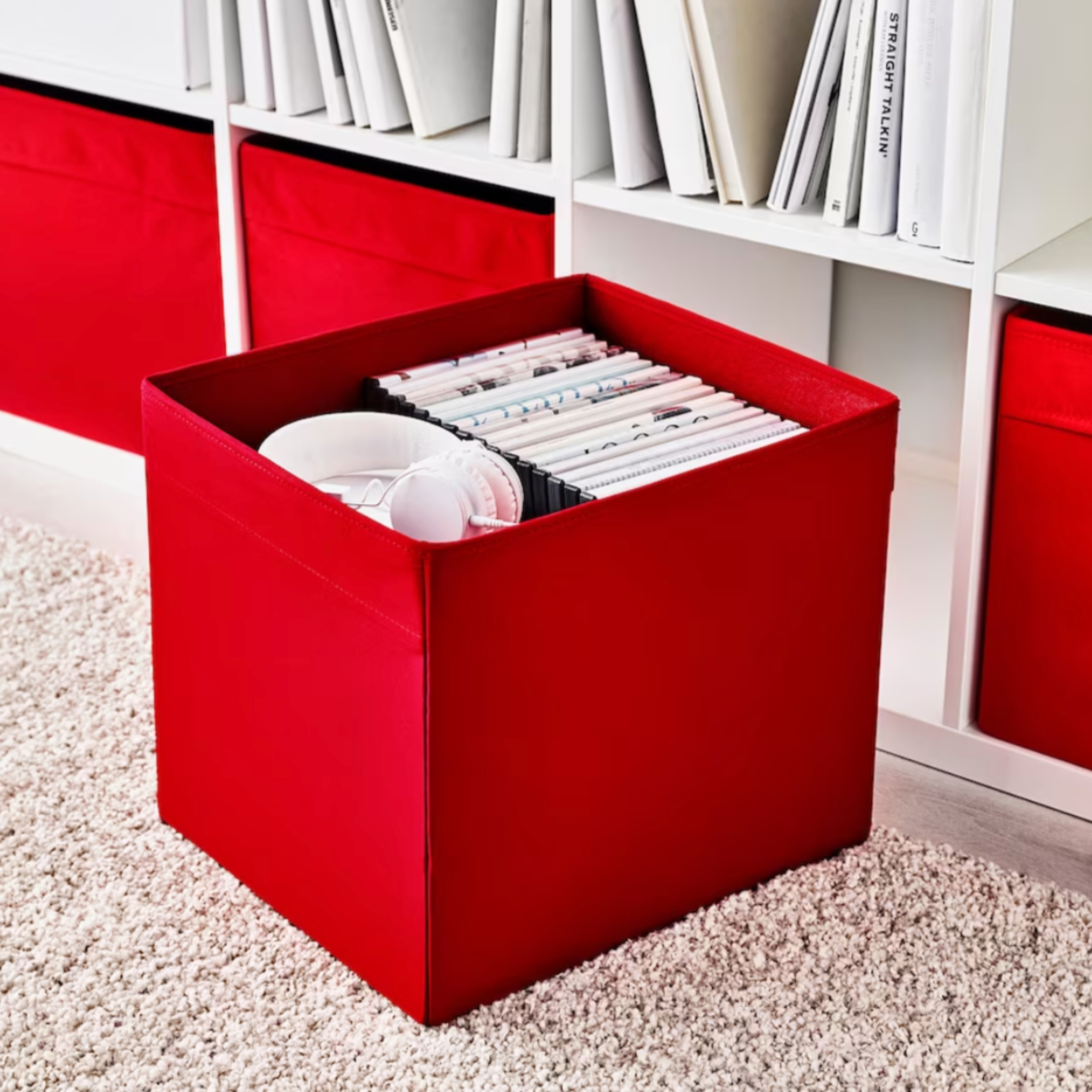 Ikea Drona Fabric Insert, Red (8864534266143)