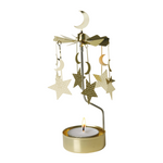 Moon and Stars Tea Light Carousel, Gold (8605499818271)