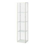 Ikea Blåliden Glass-Door Cabinet, White, 35x32x151cm (8884395868447)