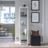 Ikea Blåliden Glass-Door Cabinet, White, 35x32x151cm (8884395868447)