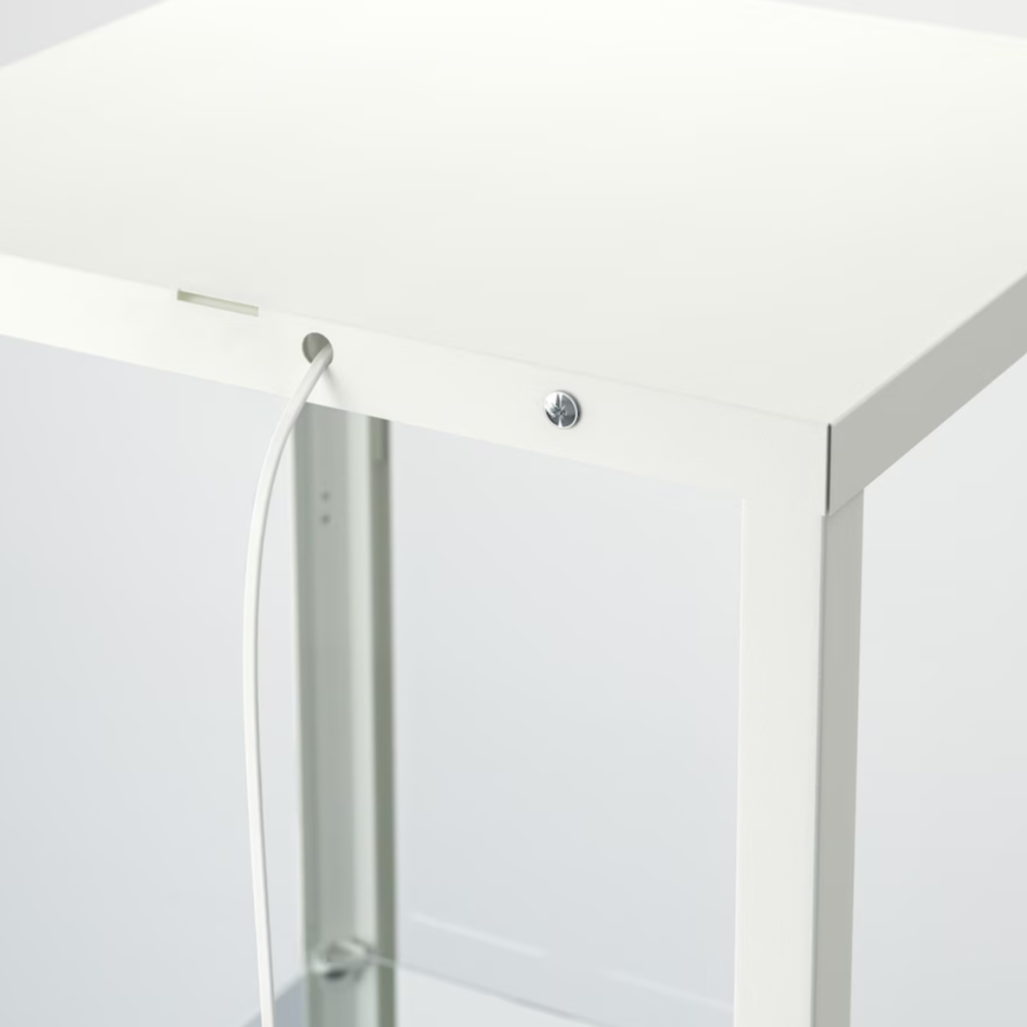 Ikea Blåliden Glass-Door Cabinet, White, 35x32x151cm (8884395868447)