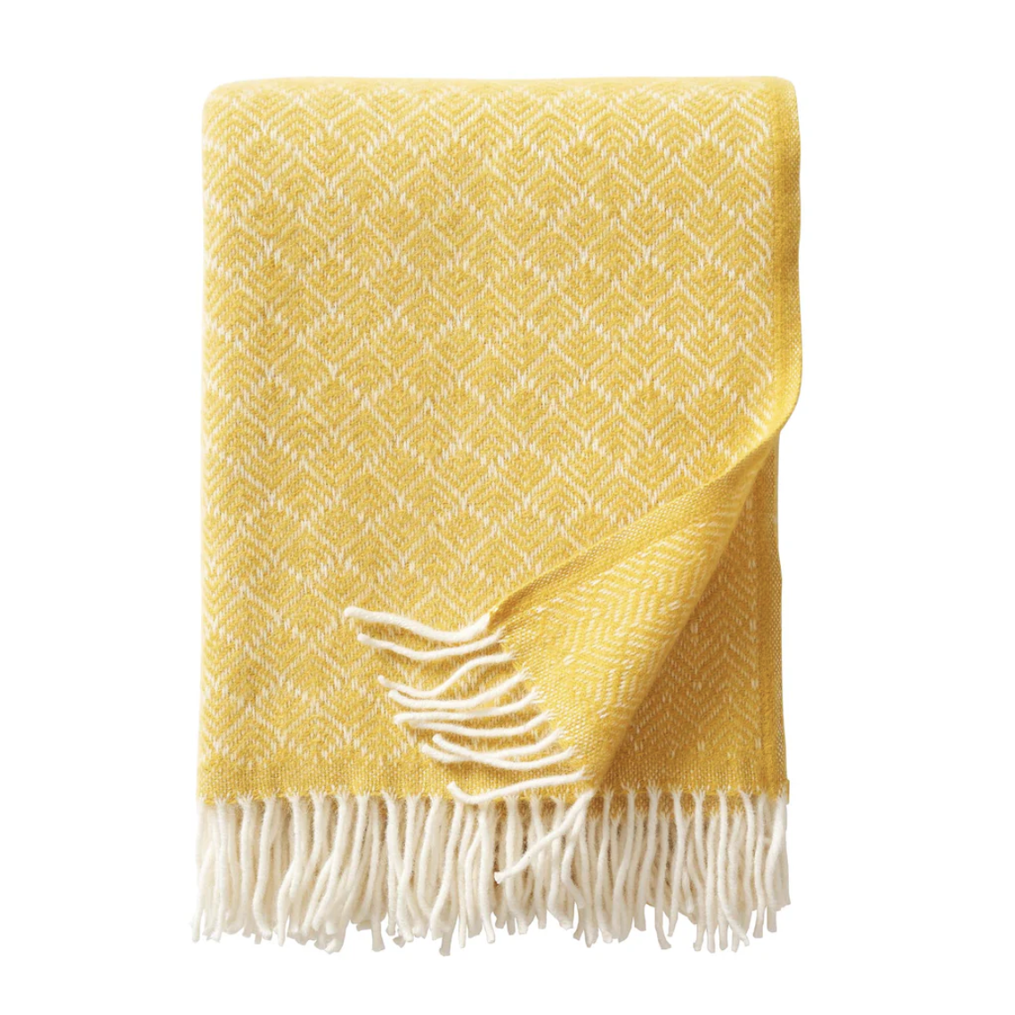 Klippan Pampas 100% Wool Throw, Yellow (9793607270687)