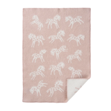 Klippan Pony 100% Wool Baby Blanket, Dusty Pink (10066517950751)