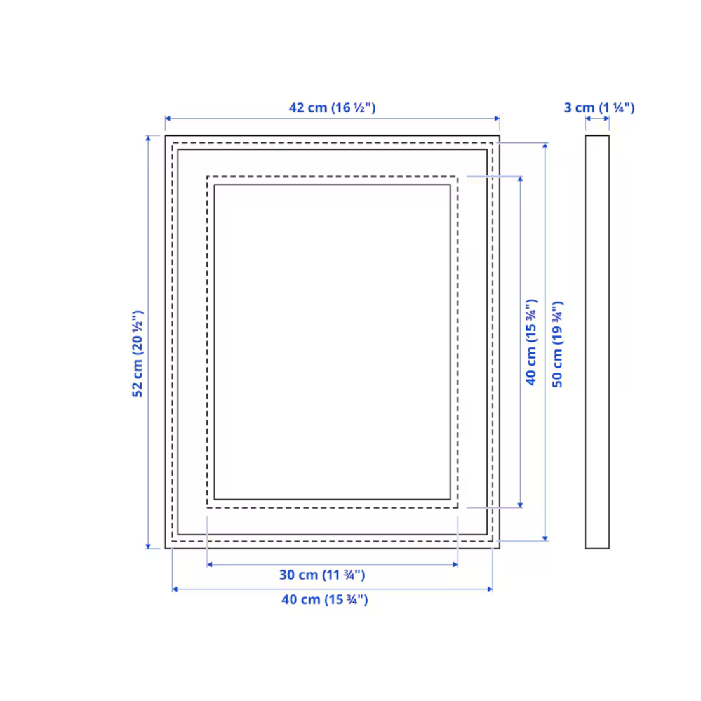 Ikea Rodalm Frame 40x50cm, White (9800143929631)