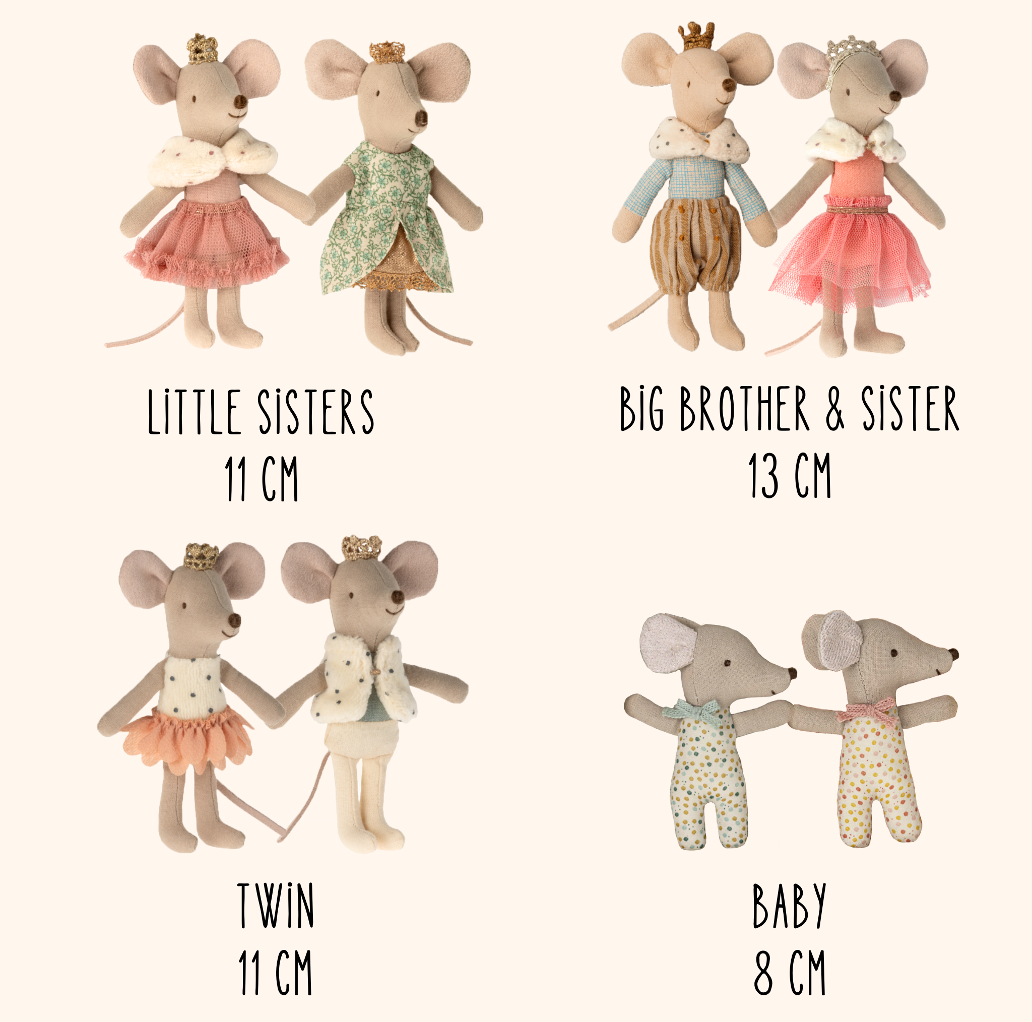 Maileg Princess Mouse, Big Sister PRE-ORDER eta December (8534521577759)