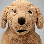 Ikea Gosig Golden Retriever Dog Soft Toy, Adult/70cm (8548833198367)