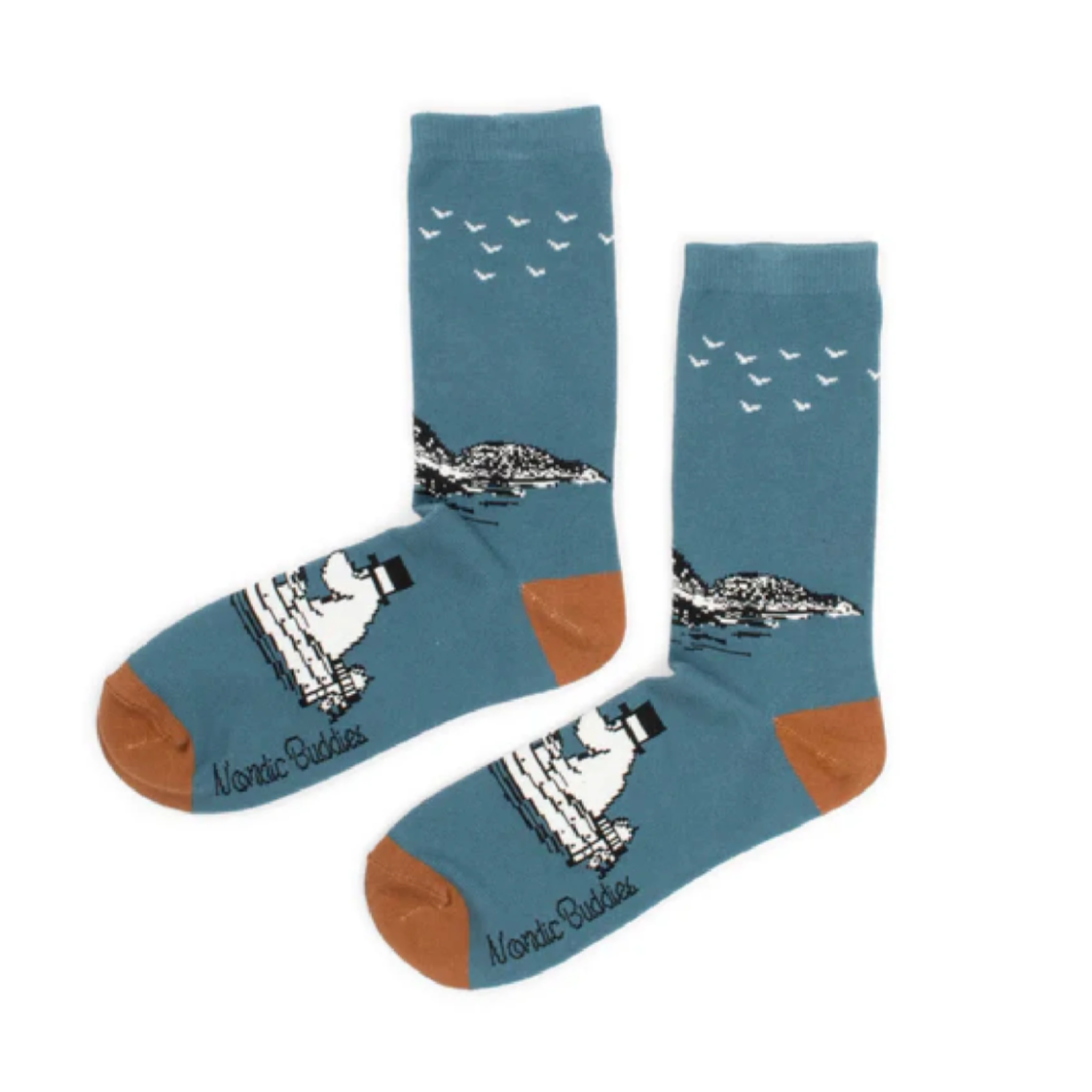 Moominpappa Boating Men's Socks, Petrol (9536789774623)