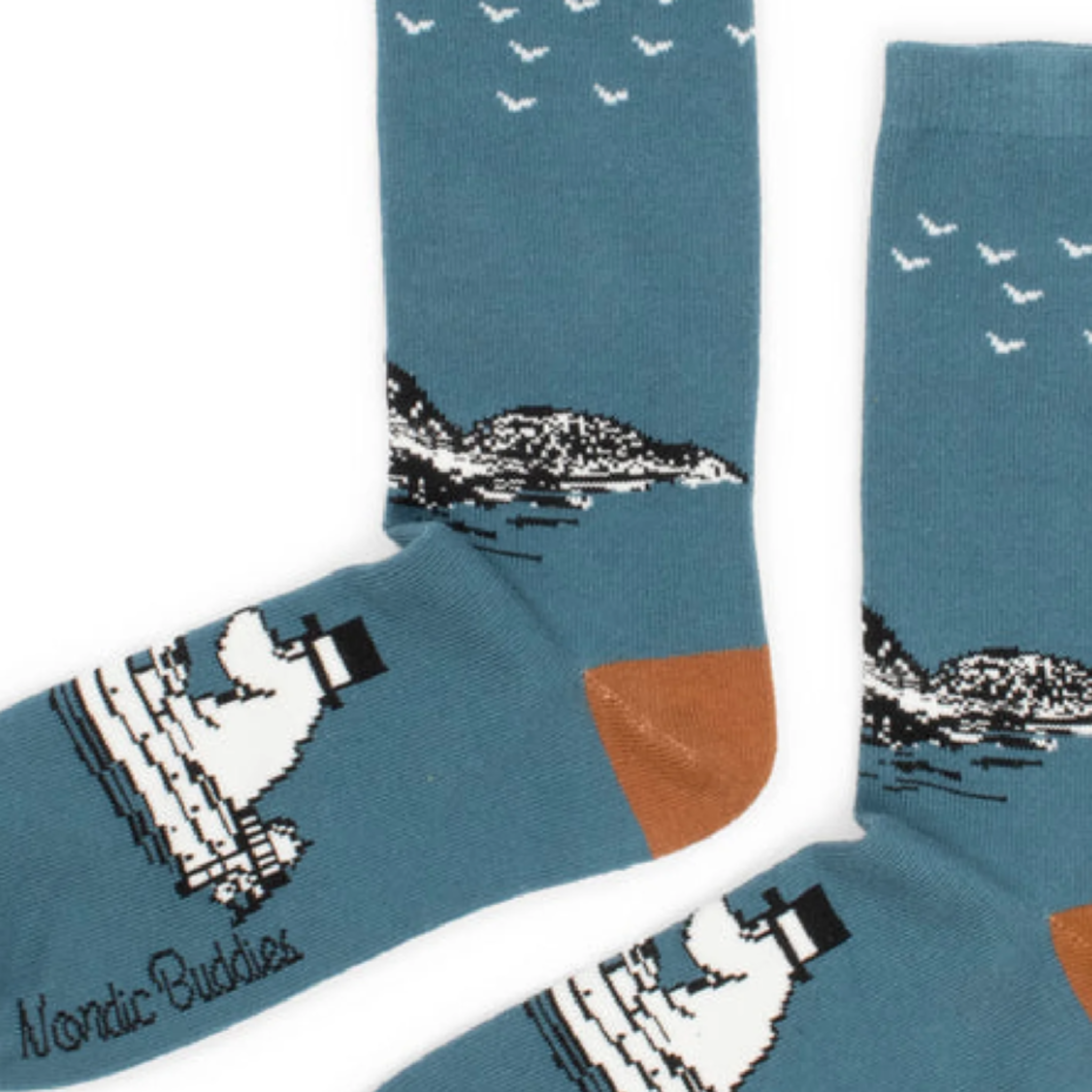 Moominpappa Boating Men's Socks, Petrol (9536789774623)