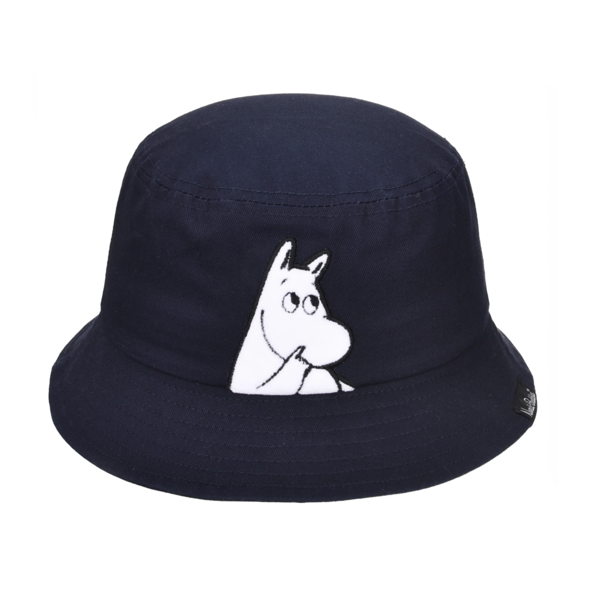 Moomintroll Wondering Kids Bucket Hat, Navy (9538352677151)