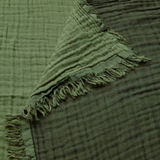 Ikea Vallkrassing Cotton Throw, Grey-Green, 150x200cm (9538799239455)