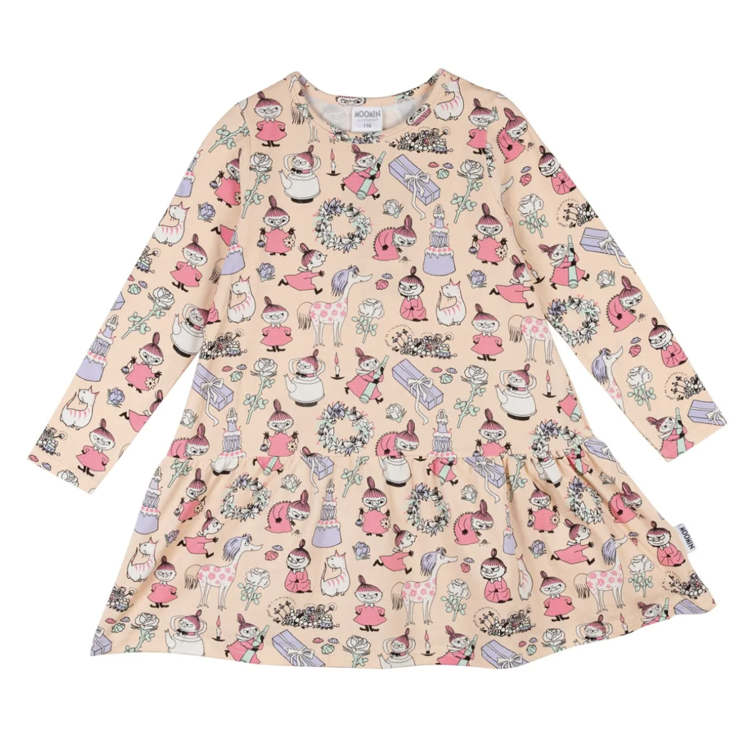 Moomin My's Party Kids Dress, Peach (9505794294047)