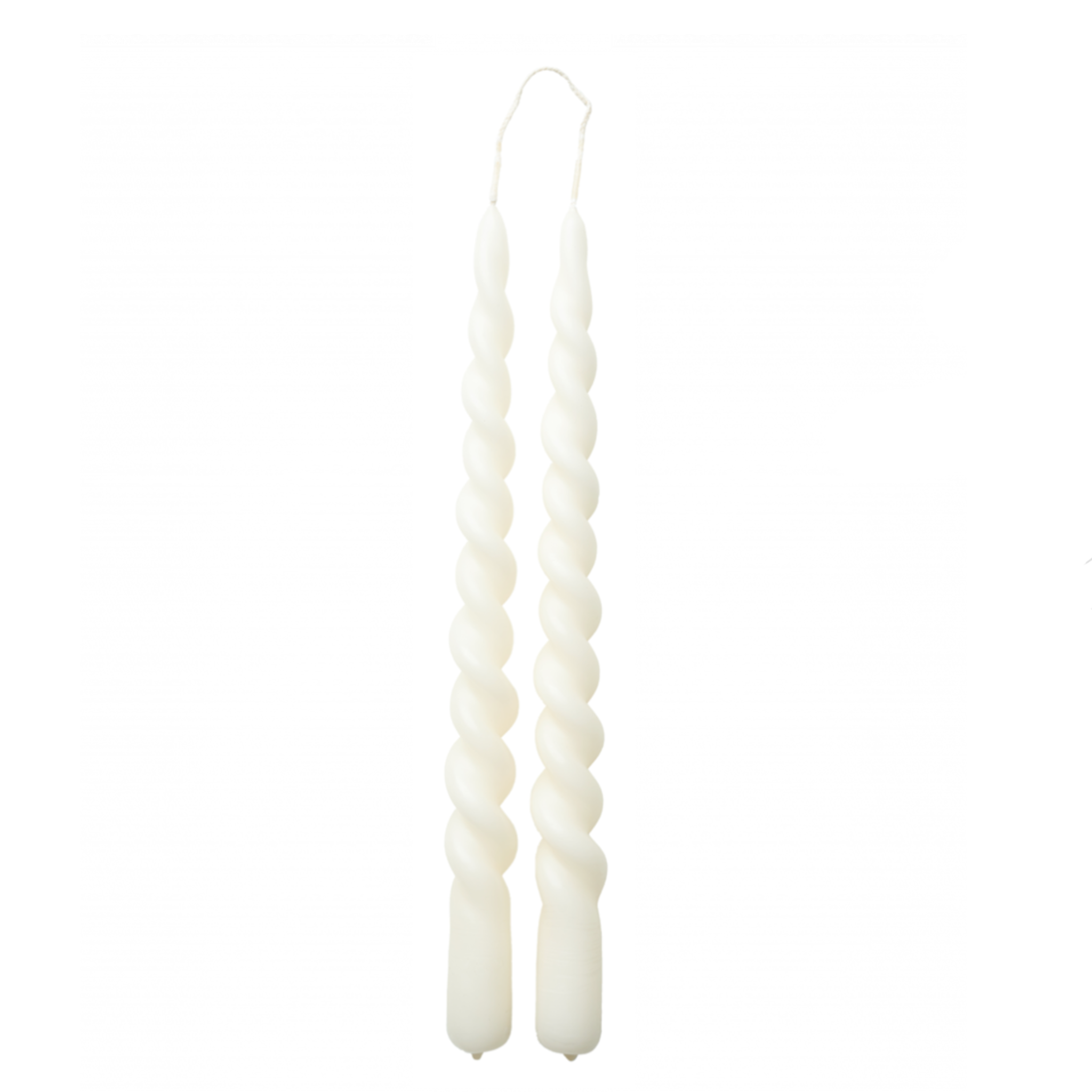 Twisted Candle 2-Pack, White – Nordic Chill