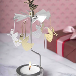 Snowstar Tea Light Carousel Chime, Silver (8600803377439)