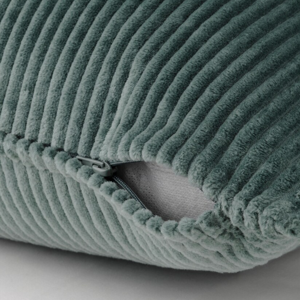 Ikea Åsveig Cushion Cover, Grey Turquoise (9489890312479)