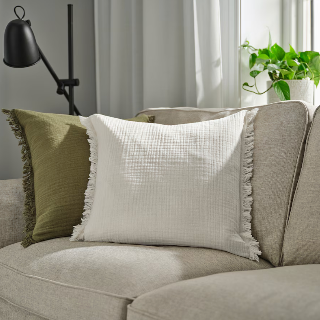 Ikea Vallkrassing Cushion Cover, Off-White (9493713060127)