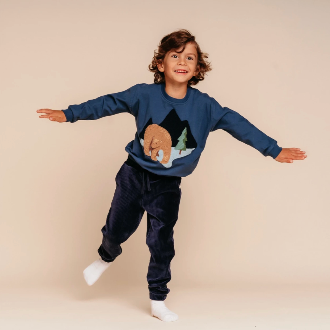 Merri Kids Trousers, Dark Blue (9498077921567)